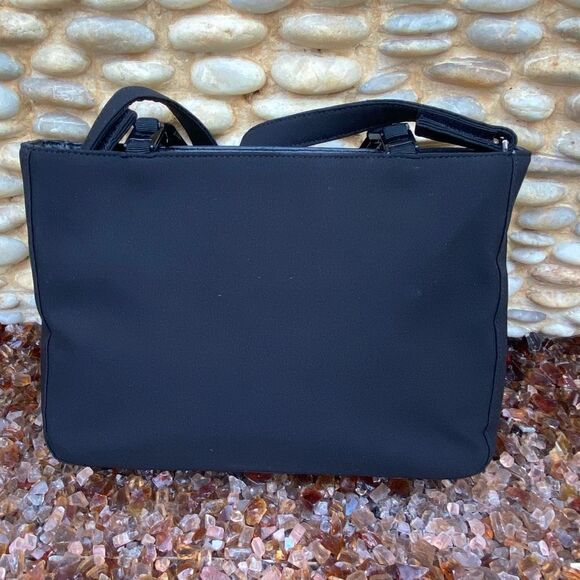 SALVATORE FERRAGAMO Nylon Chain-Linked Shoulder/Crossbody Bag. EUC! - Picture 3 of 16